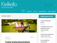 Tablet Screenshot of kielikello.fi